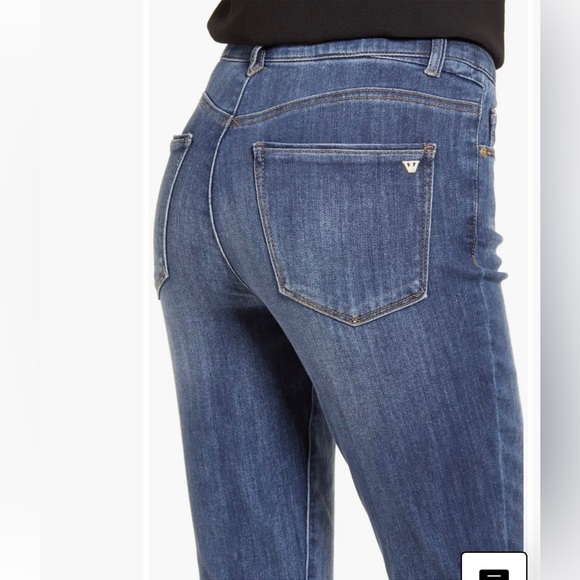 Wit & Wisdom Ab'Solution High Waist Raw Hem Skinny Crop Jeans - Picture 3 of 12